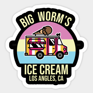 Big Worm's Ice Cream & Frozen Treats Sticker